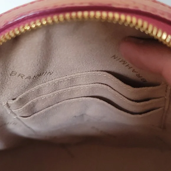 Brahmin Lane top handle Lotus canteen metallic leather handbag - Picture 14 of 15